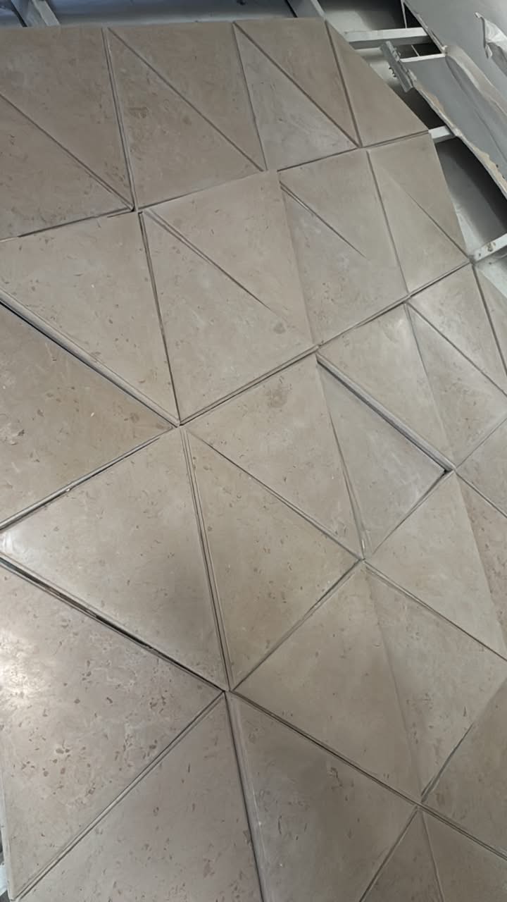 تكسية حجرية هندسية